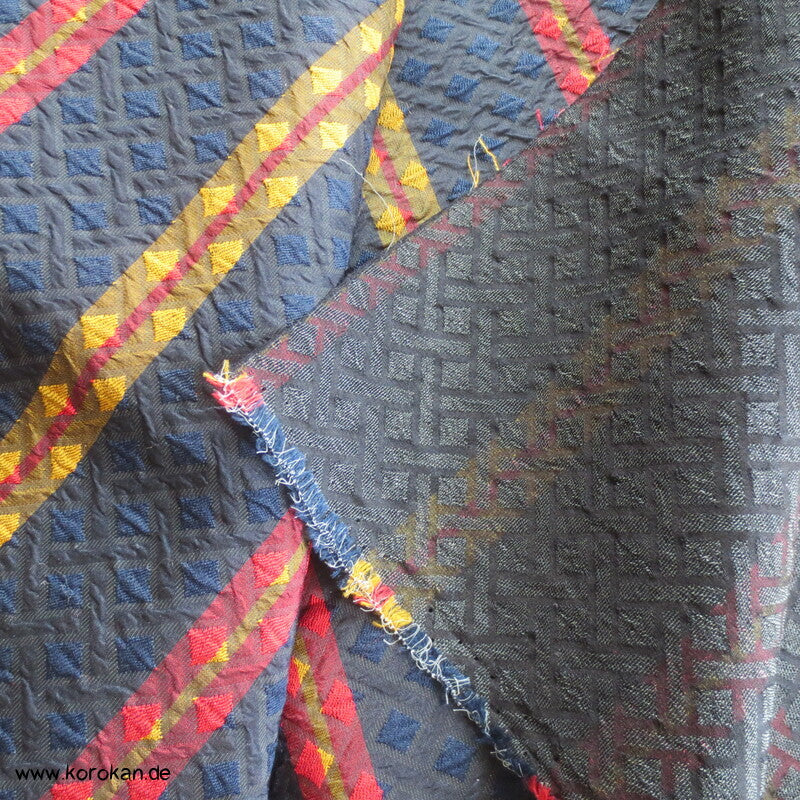 gestreifte Wolle / Seide für Hakama Anfertigung