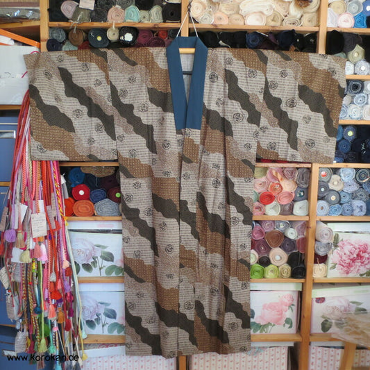 Wollmuslin diagonale Muster Juban