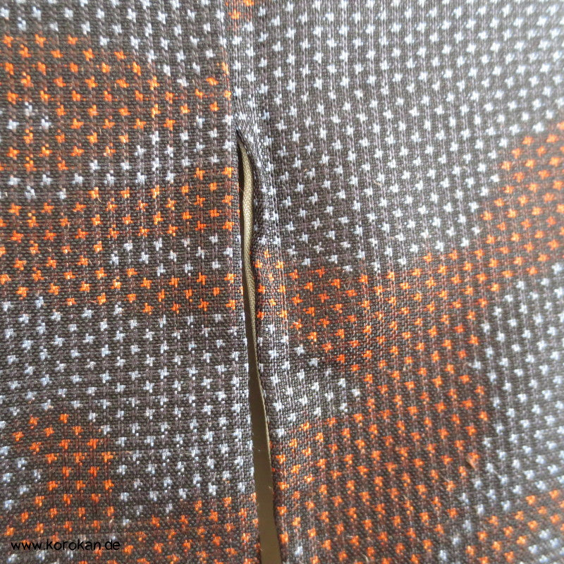 Wellen Tsumugi Seiden Kimono, Japan Komon Alltag