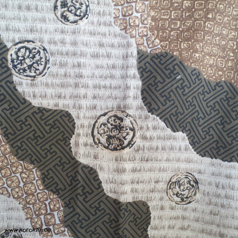 Wollmuslin diagonale Muster Juban