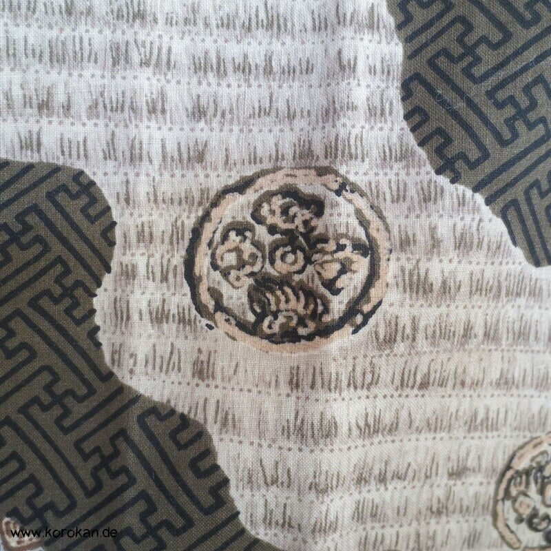 Wollmuslin diagonale Muster Juban