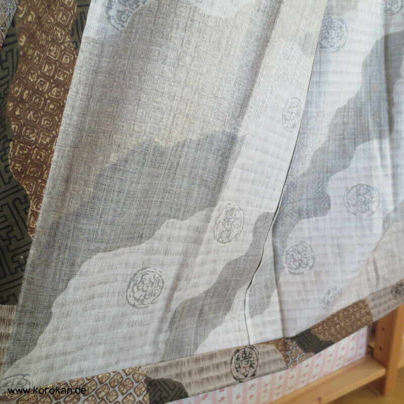 Wollmuslin diagonale Muster Juban