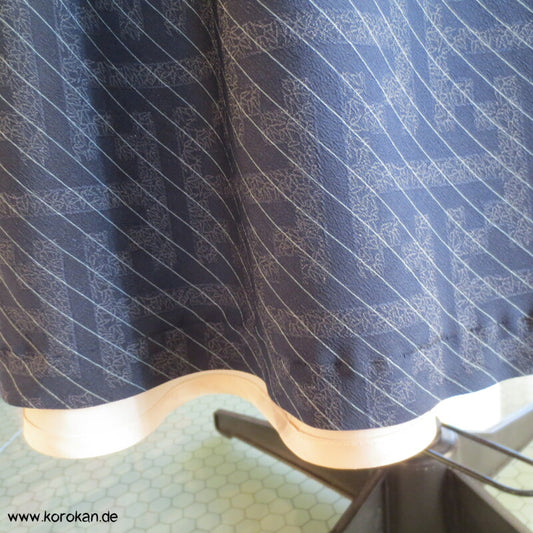 Kimono Sayagata Seidendamast Bias Cut Lagenlook Rock