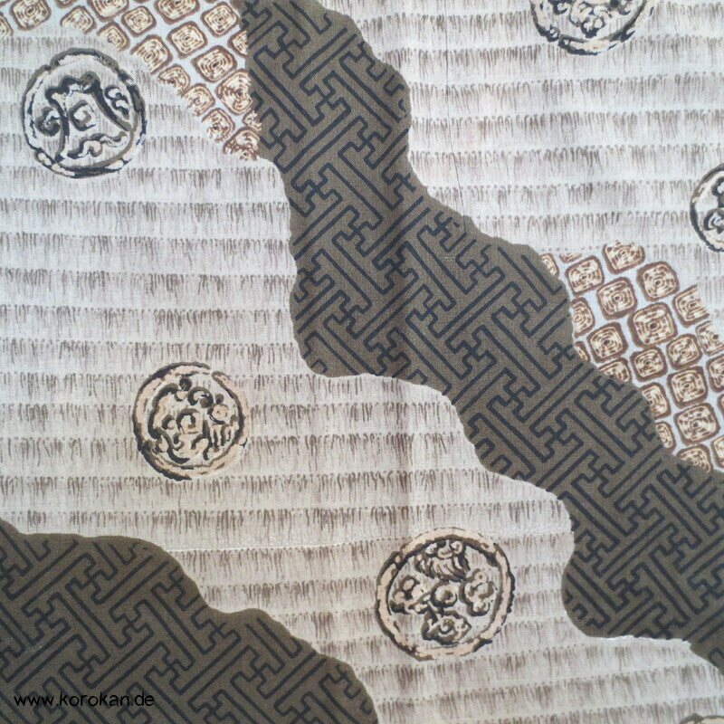 Wollmuslin diagonale Muster Juban