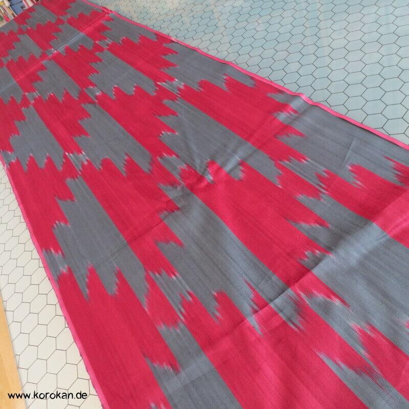 usbekischer dicker schwerer Ikat Stoff - Futon Bezugsstoff
