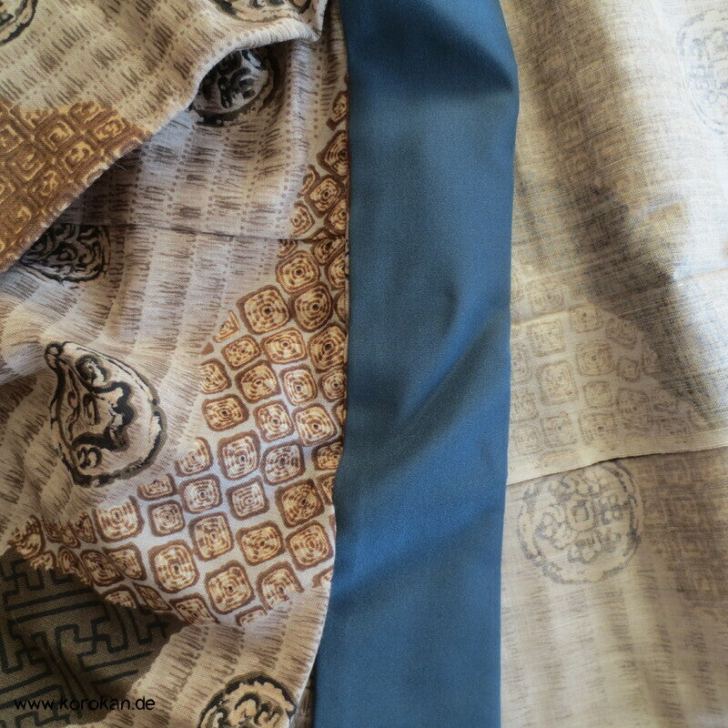 Wollmuslin diagonale Muster Juban
