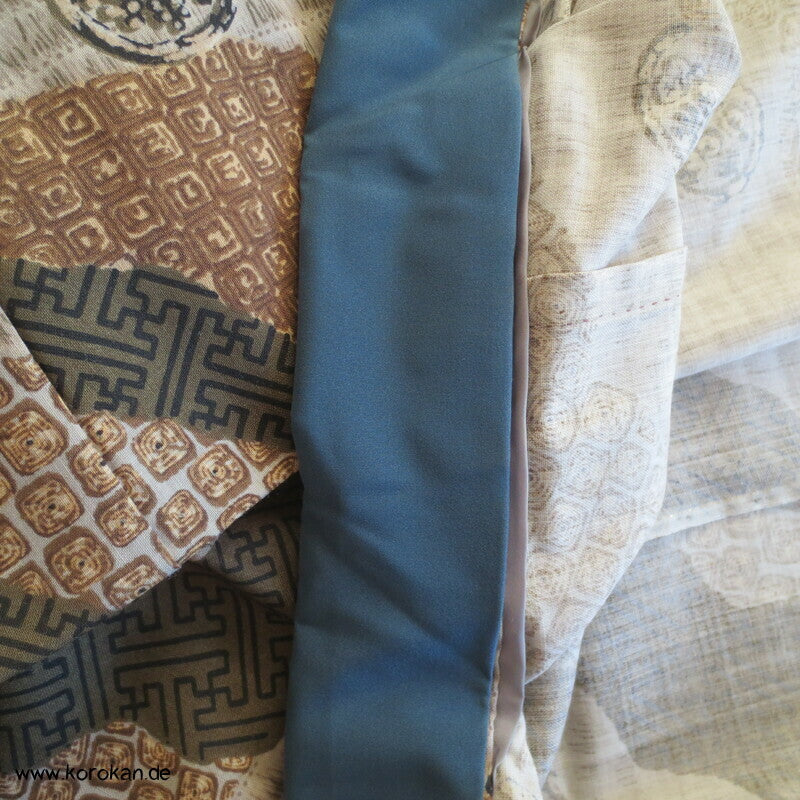 Wollmuslin diagonale Muster Juban