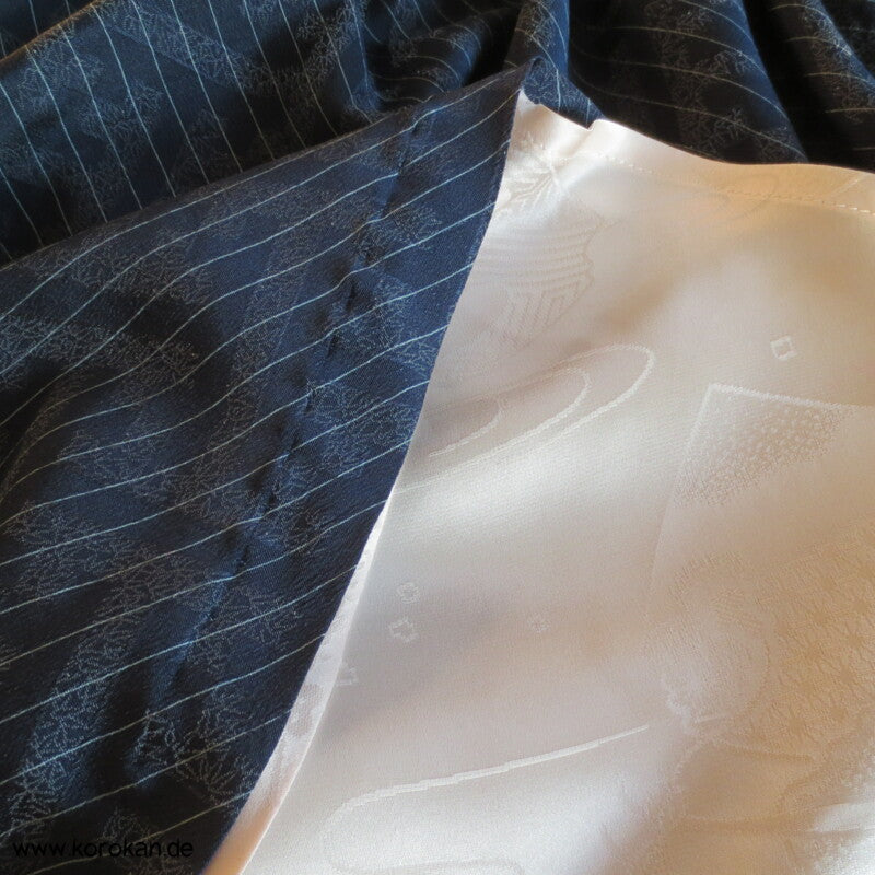 Kimono Sayagata Seidendamast Bias Cut Lagenlook Rock