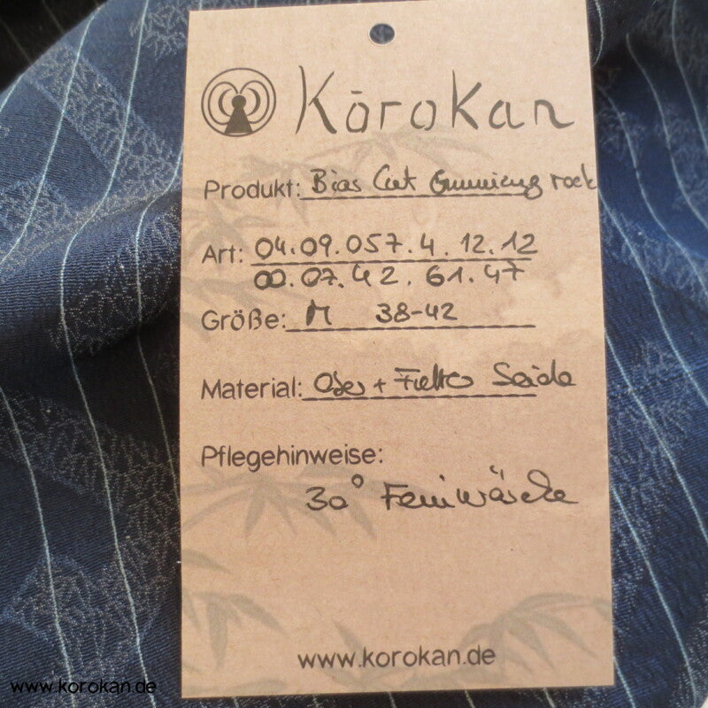 Kimono Sayagata Seidendamast Bias Cut Lagenlook Rock