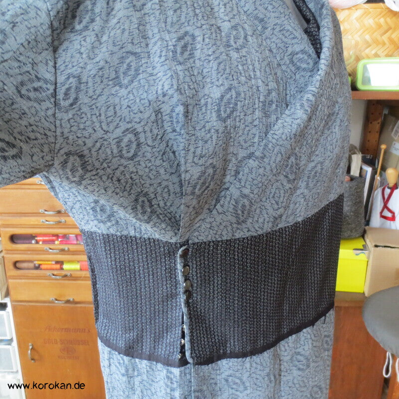 Kimono Kleid aus Seide / Hanf / Ramie Kasuri Tsumugi