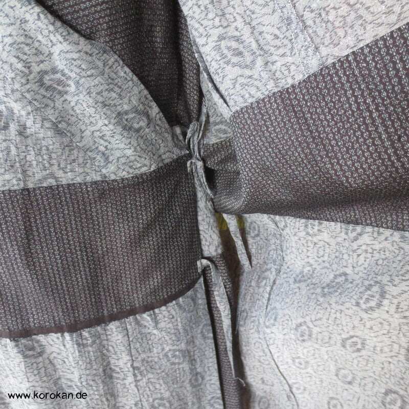Kimono Kleid aus Seide / Hanf / Ramie Kasuri Tsumugi