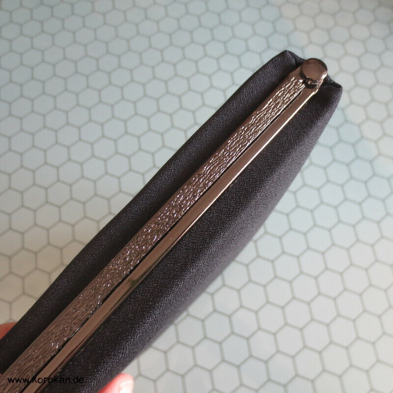 Clutch Tasche für Kimono, schlicht schwarz