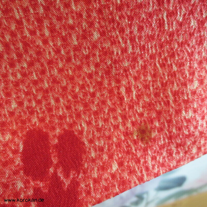 rote Päonien Shibori Print japanische Haori Kimono Jacke