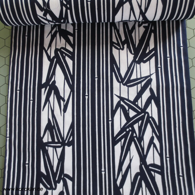 Bambus in Streifen Yukata Kimono Baumwoll Stoff