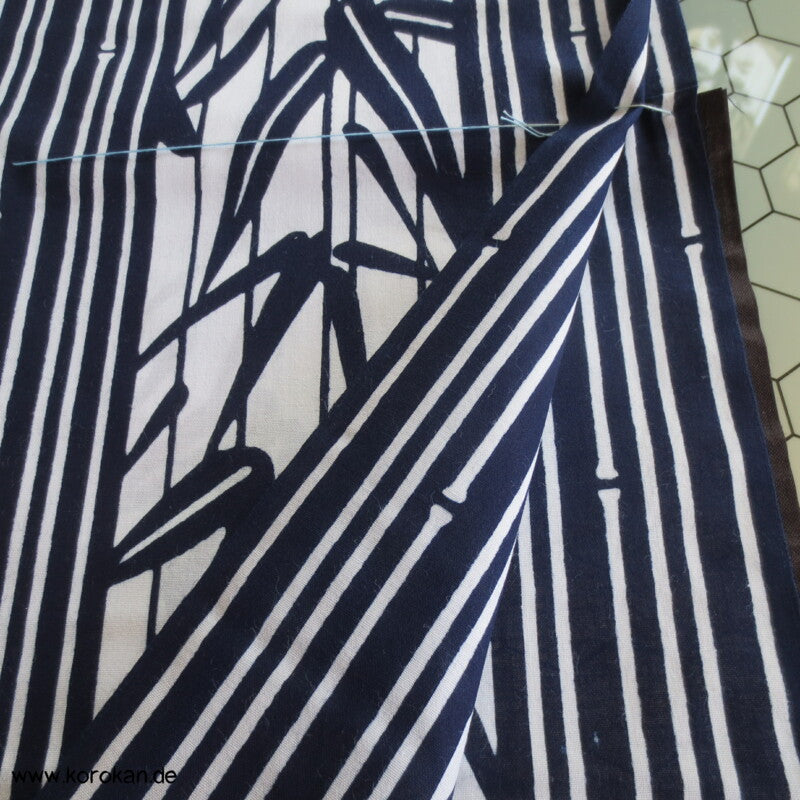 Bambus in Streifen Yukata Kimono Baumwoll Stoff