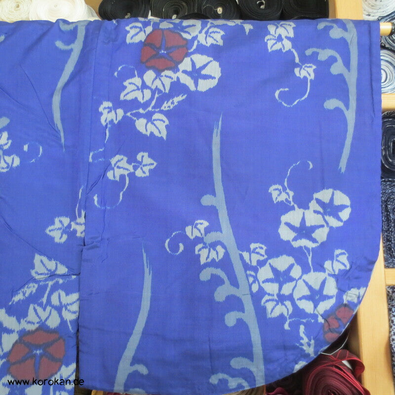 japanischer Asagao Prachtwinden Meisen Seiden Kimono