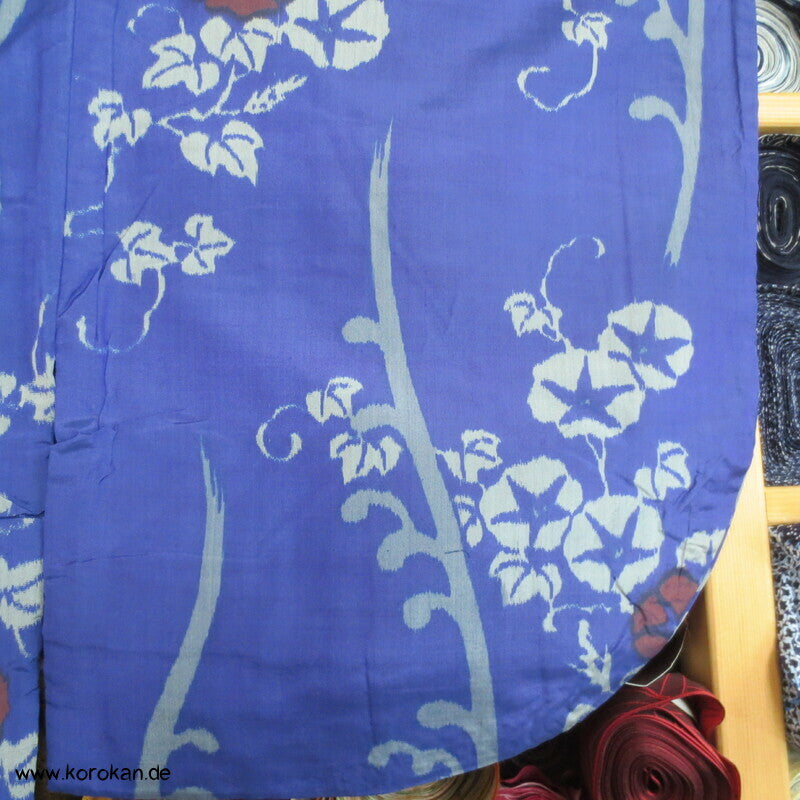 japanischer Asagao Prachtwinden Meisen Seiden Kimono