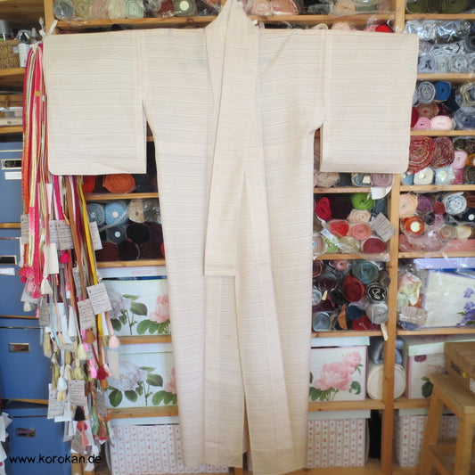 handgewebter Künstler Stoff Hitoe Sommer Komon Kimono