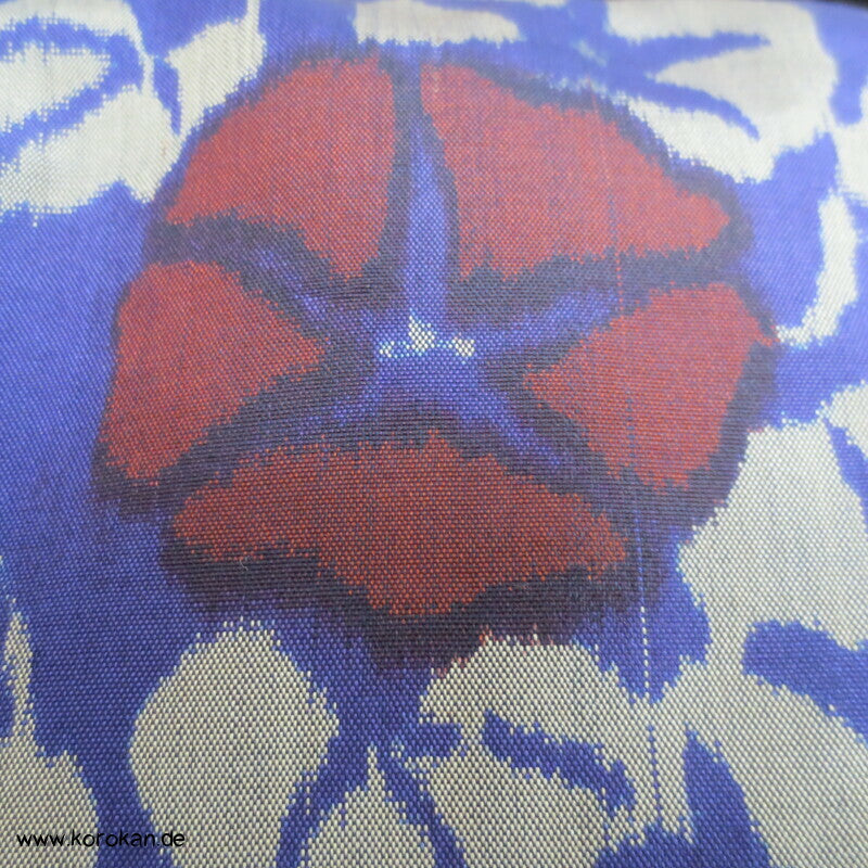 japanischer Asagao Prachtwinden Meisen Seiden Kimono