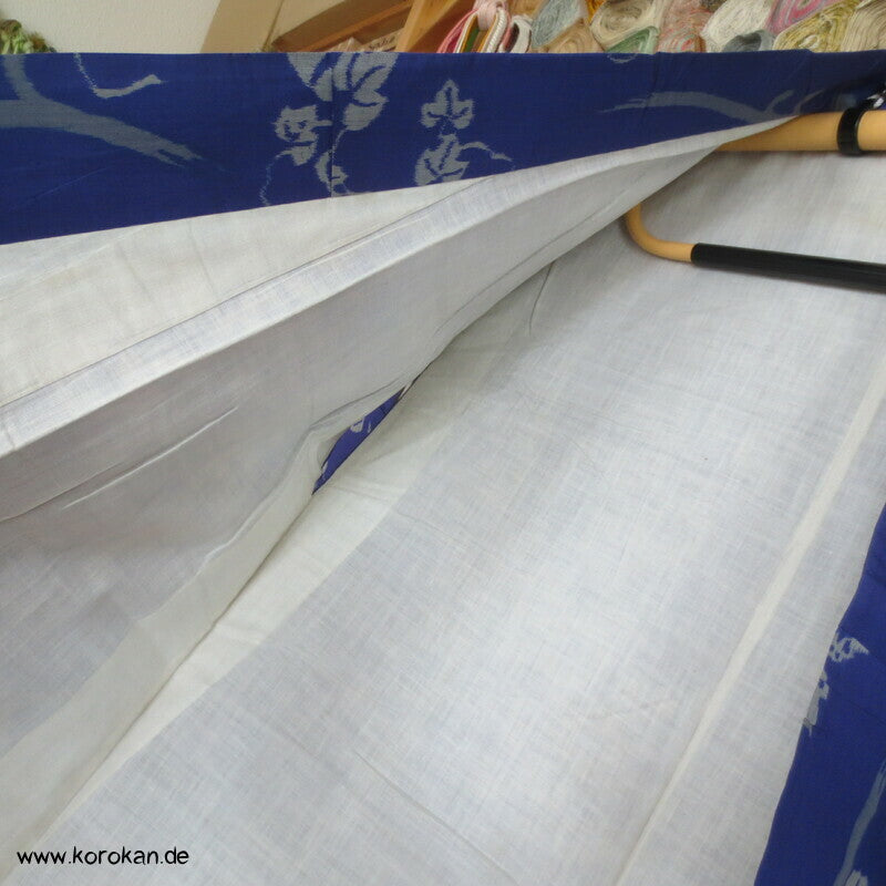 japanischer Asagao Prachtwinden Meisen Seiden Kimono