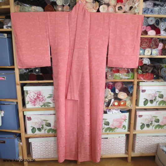 gewebte Schmetterlinge Iromuji Seidendamast Kimono