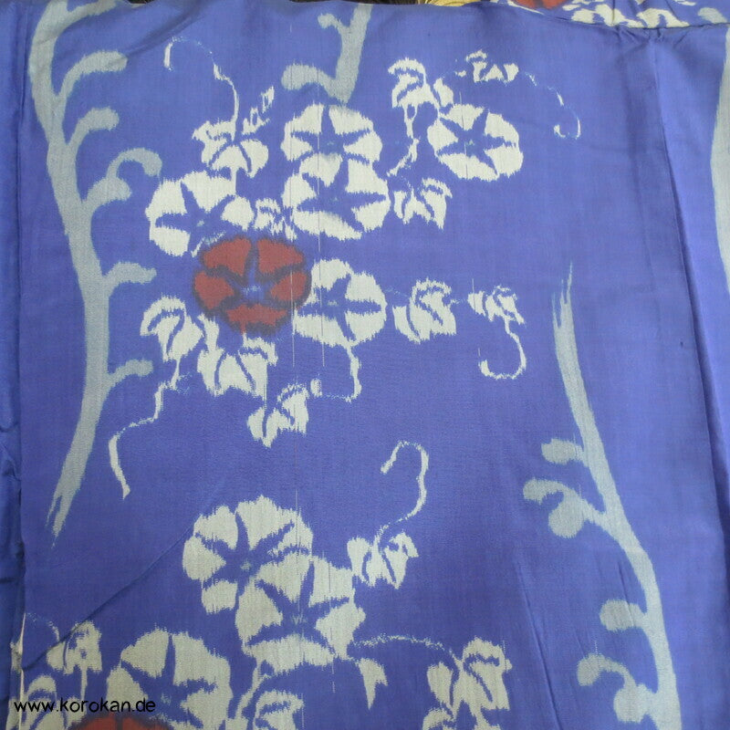 japanischer Asagao Prachtwinden Meisen Seiden Kimono