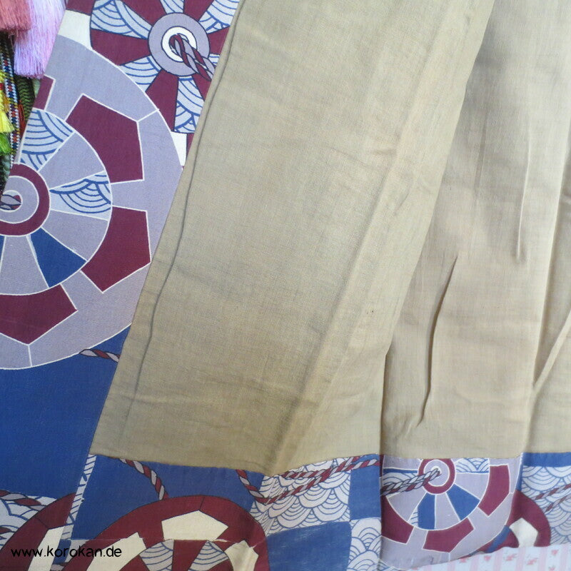 Genji Räder, Segaiha Wellen Juban Kimono Seidencrepe