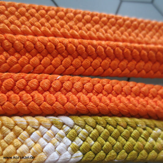 orange bunter Abschnitt Obijime, Seide