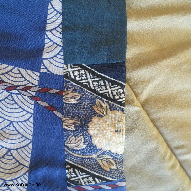 Genji Räder, Segaiha Wellen Juban Kimono Seidencrepe
