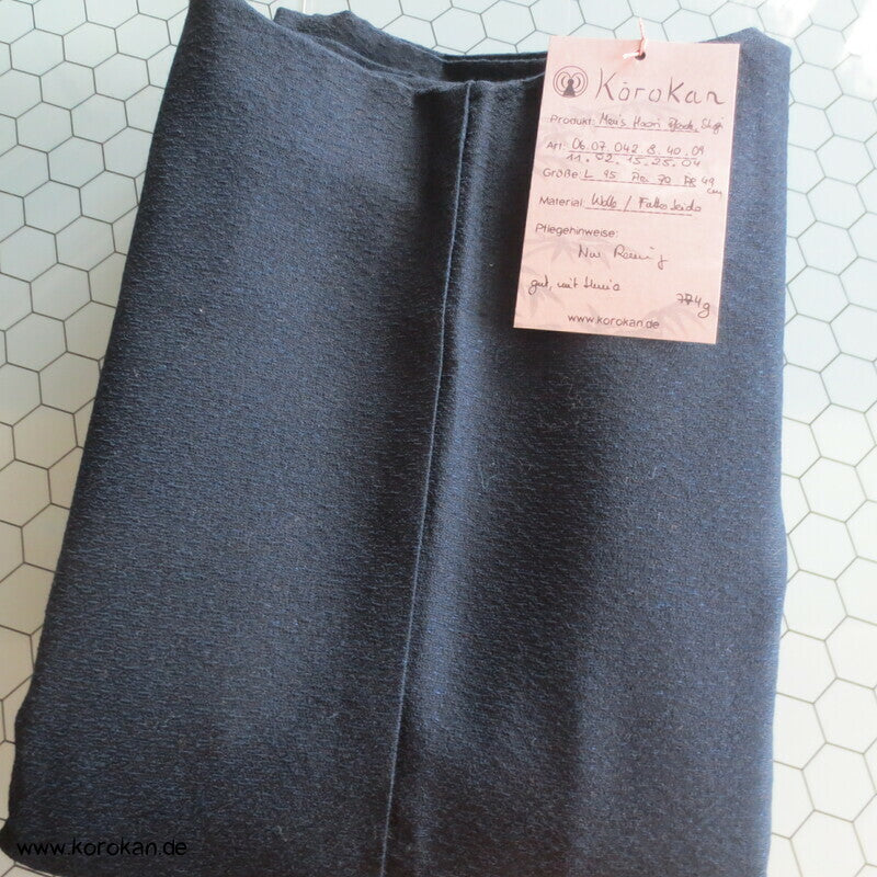 melierte Wolle Haori, Pferde + Shogi Futter, mit Himo
