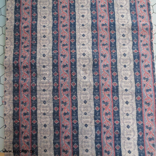 bunte Musterstreifen Jacquard Seiden Obi Stoff