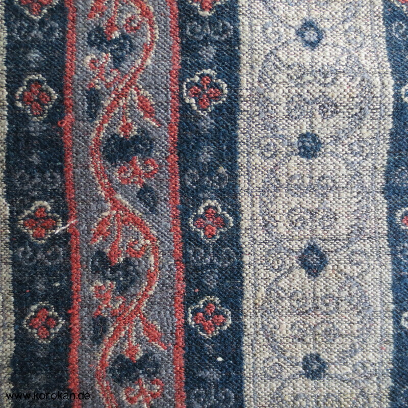 bunte Musterstreifen Jacquard Seiden Obi Stoff