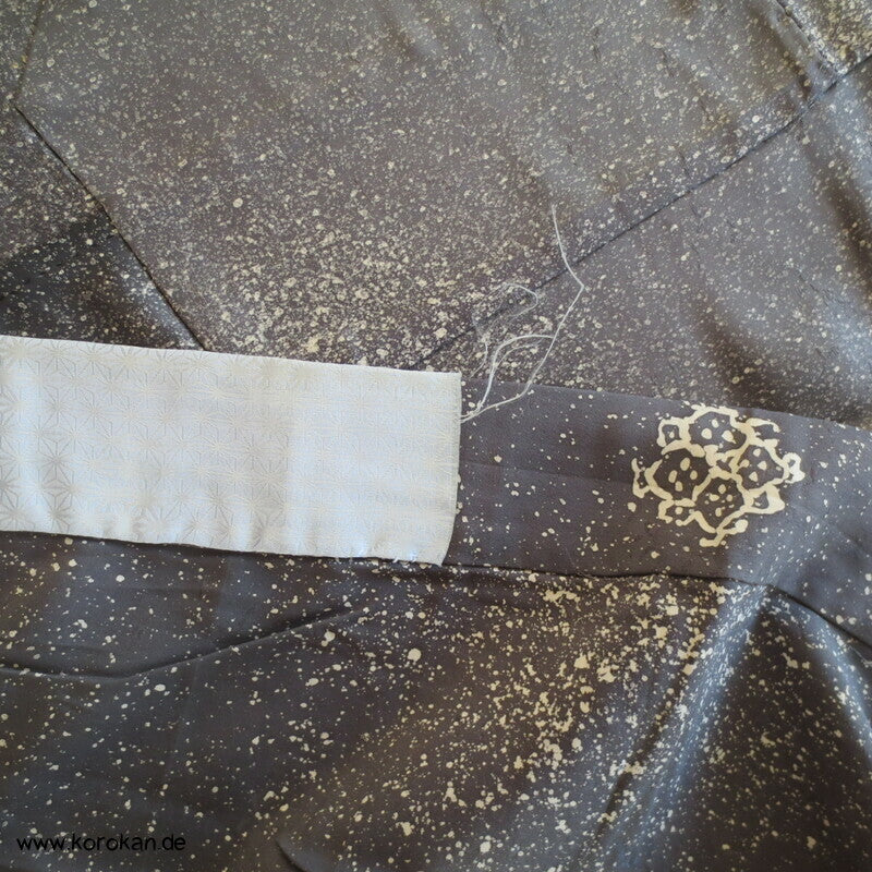 Schneegestöber homemade Juban Seidencrepe Männer Kimono