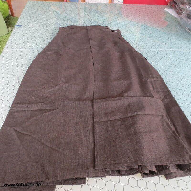 mittelbraune Tsumugi Hakama - Andon - Rock - Typ