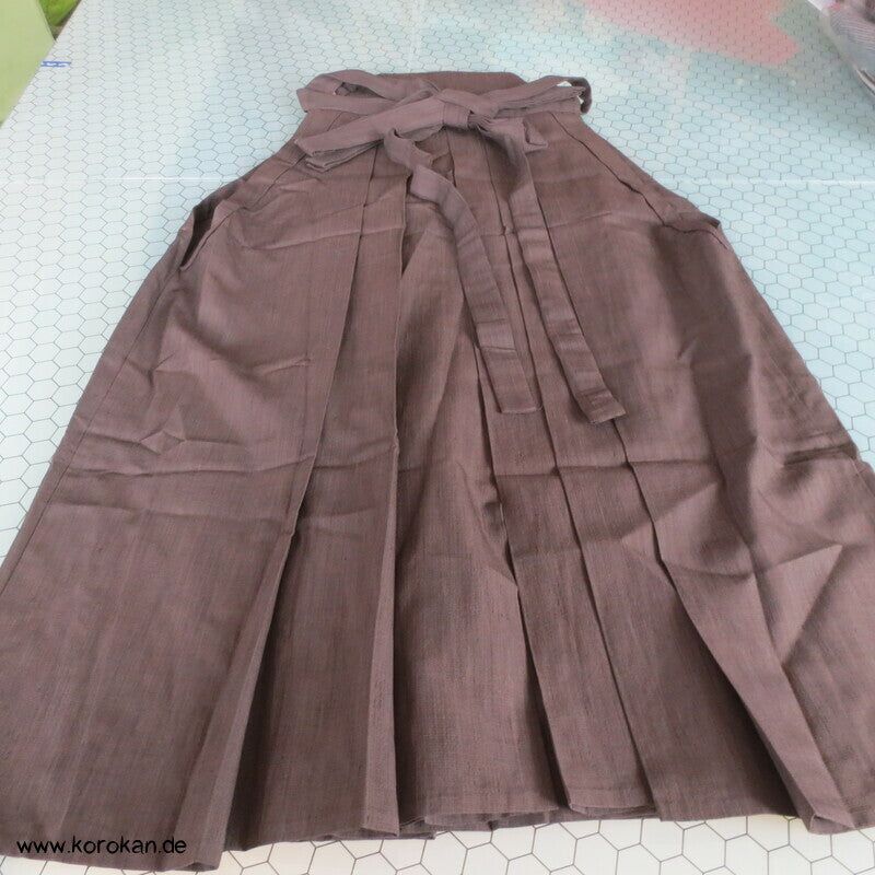 mittelbraune Tsumugi Hakama - Andon - Rock - Typ