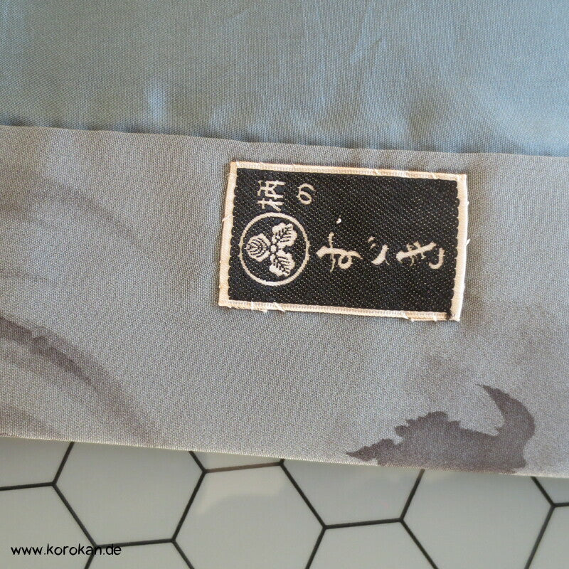 graue Drachen Seide, Juban Kimono