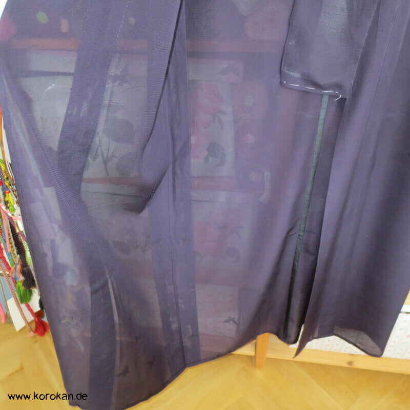 eingewebte Schmetterlinge Hitoe Kimono, Rho Seide