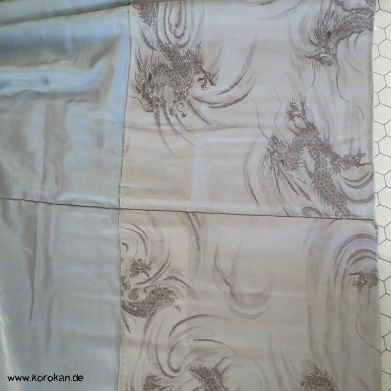 graue Drachen Seide, Juban Kimono