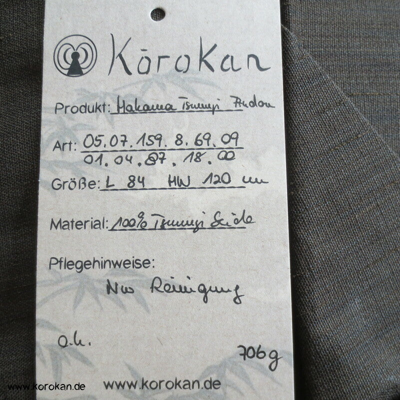 mittelbraune Tsumugi Hakama - Andon - Rock - Typ