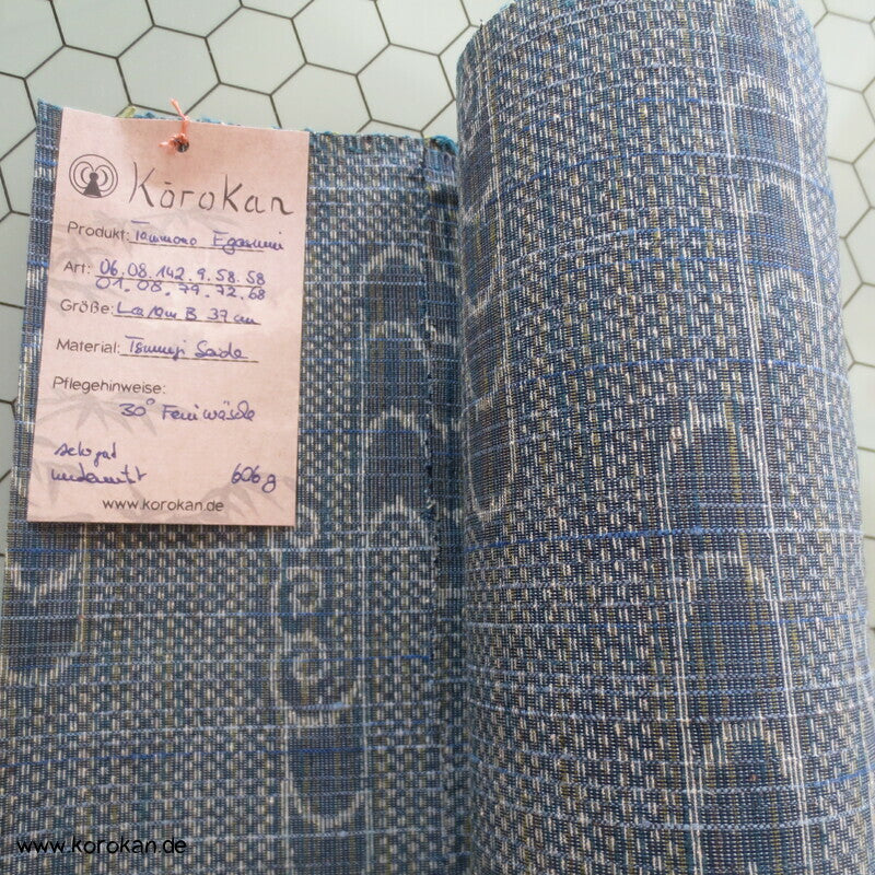 Egasumi Nebel Tsumugi Kimono Seidenjacquard