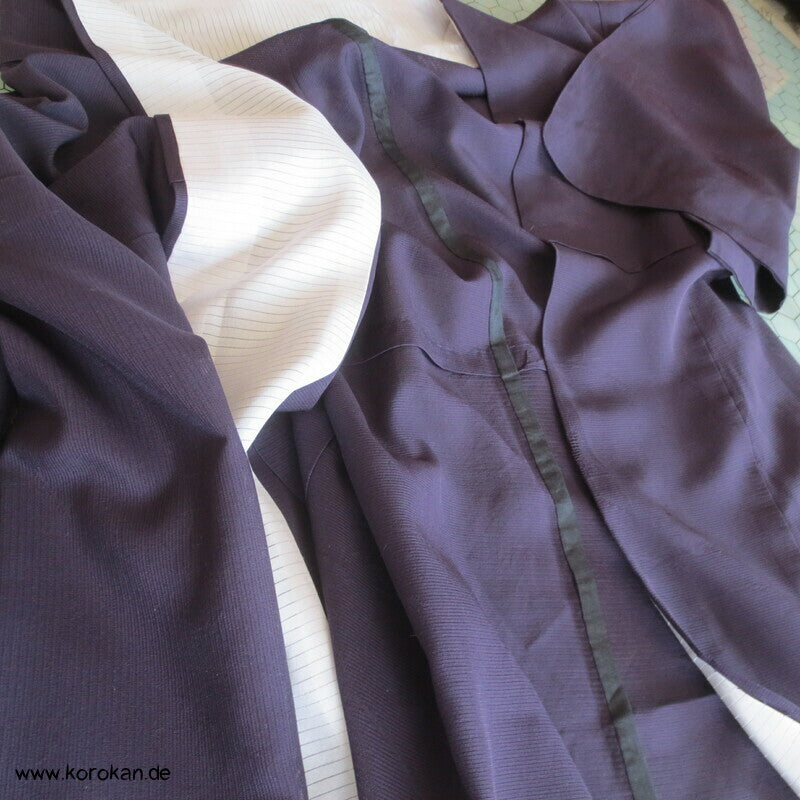 eingewebte Schmetterlinge Hitoe Kimono, Rho Seide