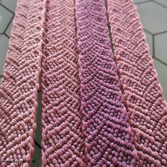 flieder mauve Vintage Obijime, Seide