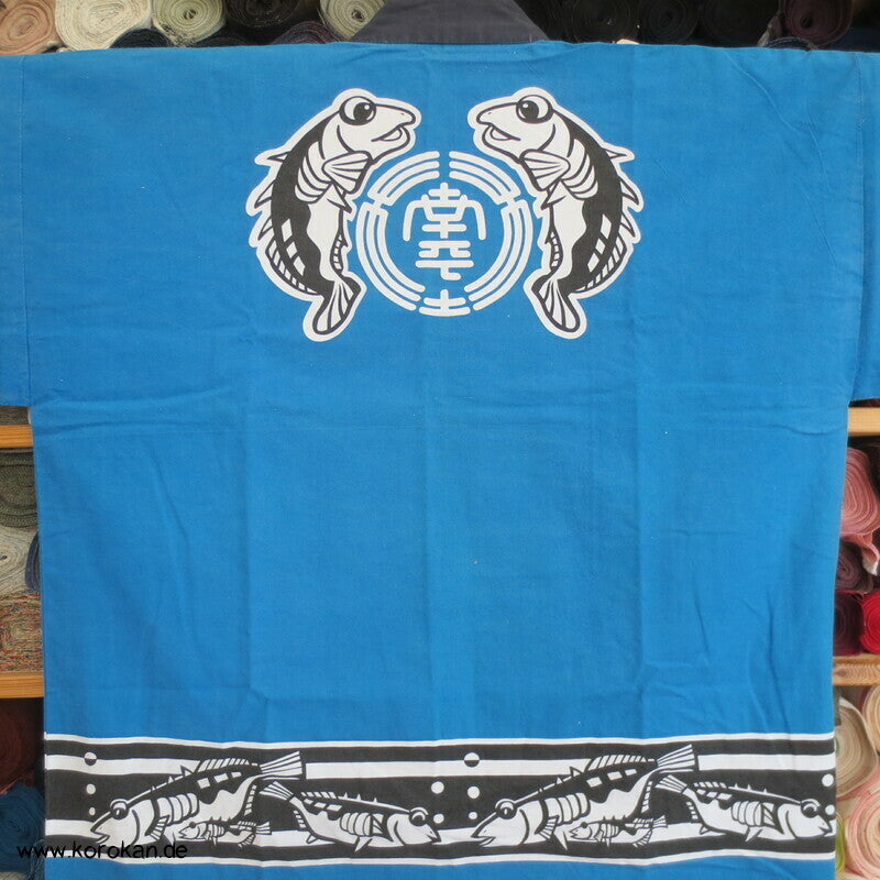 Happi Jacke, Ladenbekleidung, lustige Fische