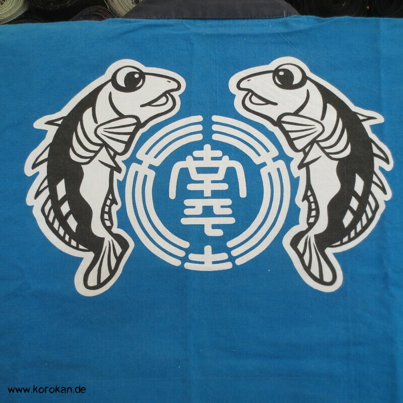 Happi Jacke, Ladenbekleidung, lustige Fische