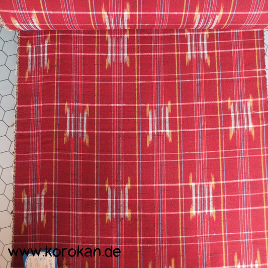 Karo Kasuri Woll Kimono Stoff