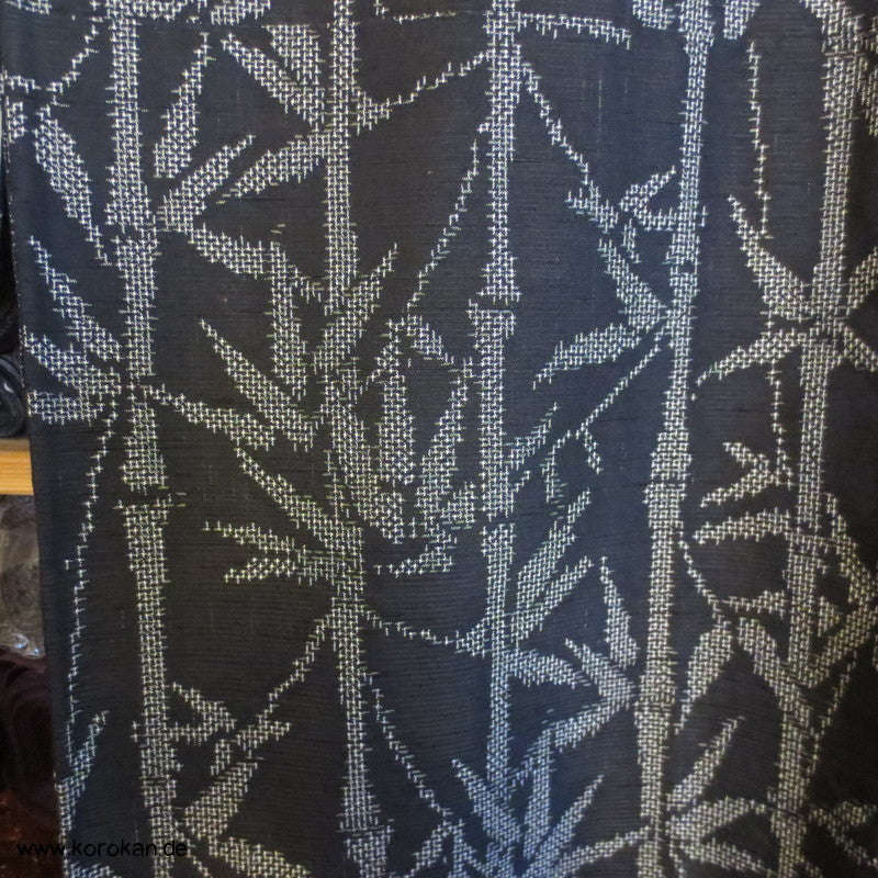 Bambus Kasuri Tsumugi Seiden Kimono