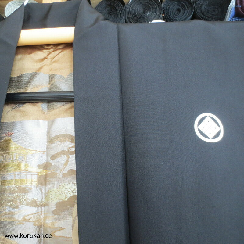 Montsuki Haori, gewebtes Bildfutter