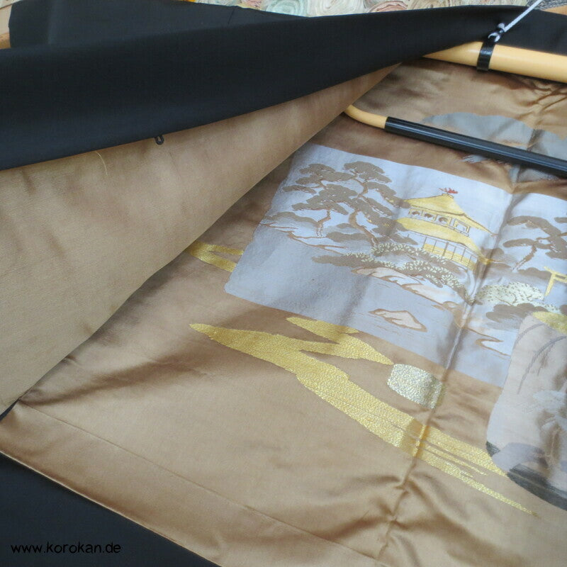 Montsuki Haori, gewebtes Bildfutter