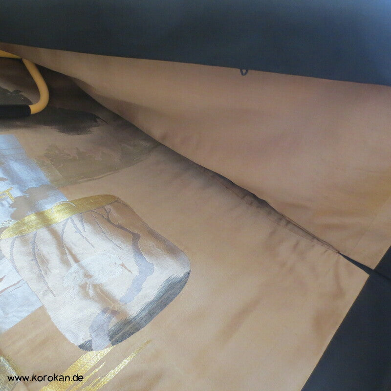 Montsuki Haori, gewebtes Bildfutter
