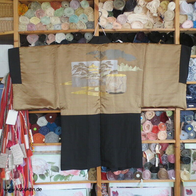 Montsuki Haori, gewebtes Bildfutter